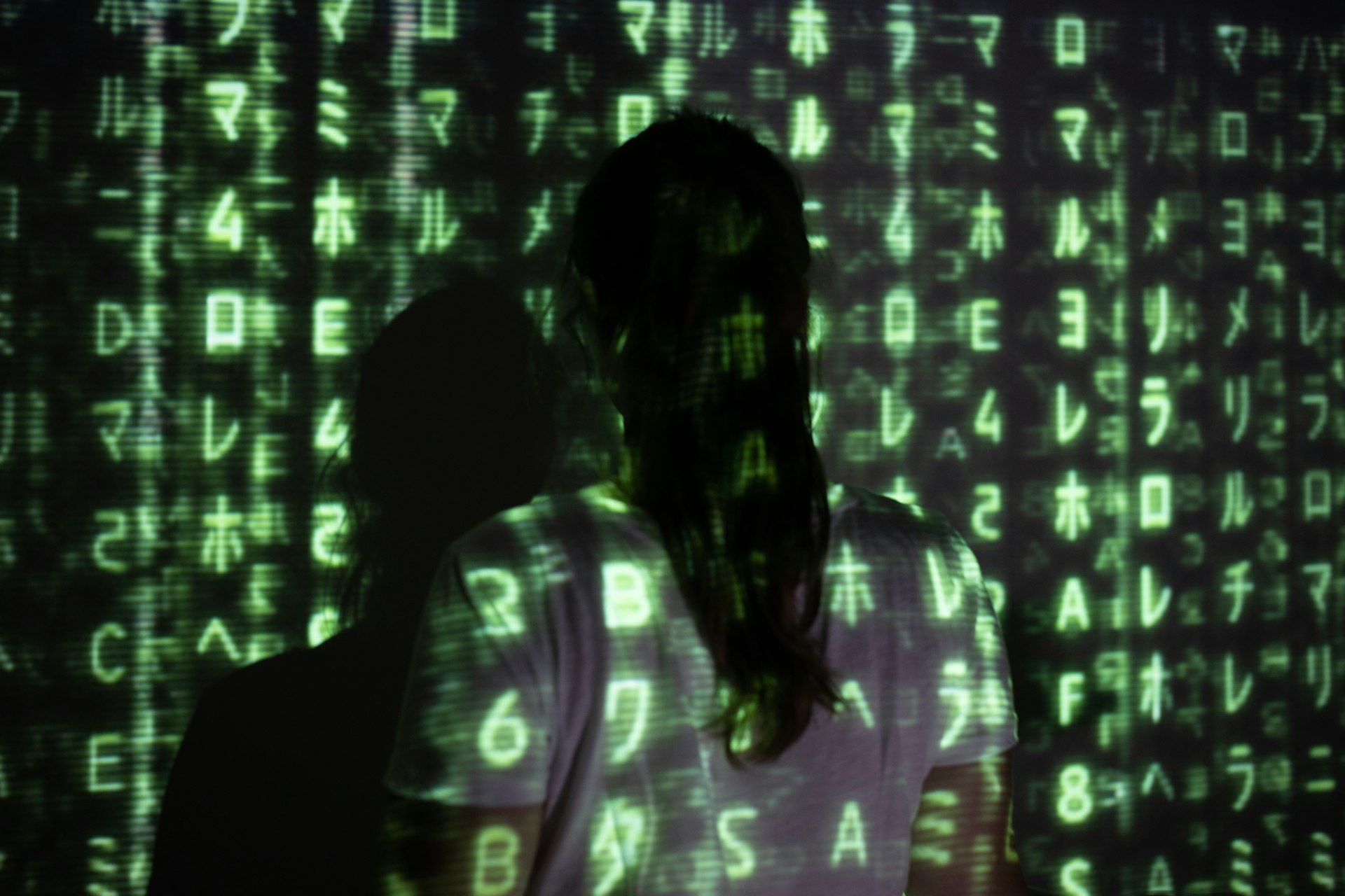 a man and woman kissing